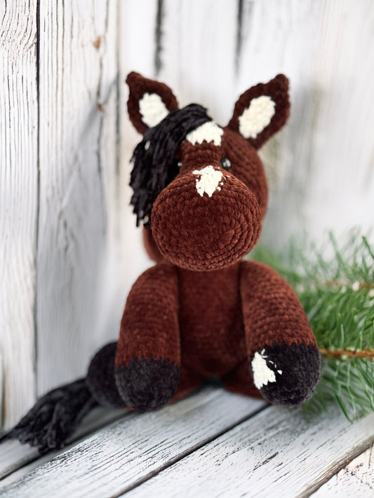 Customizable Crochet Horse - Bay